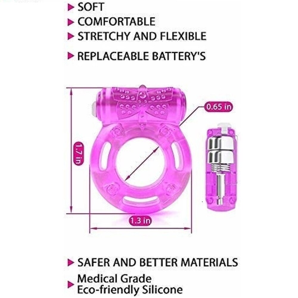 Cock Ring with Vibrating Clitoral Stimulator