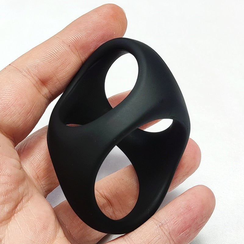 Reusable Silicone Cock & Scrotum Ring For Men
