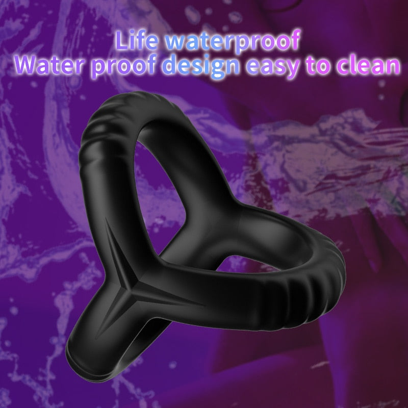 Reusable Silicone Cock & Scrotum Ring For Men