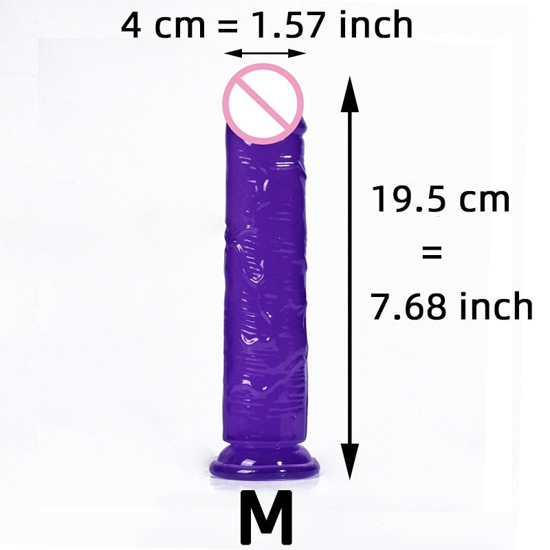 Soft Jelly Dildo w/ Suction Cup