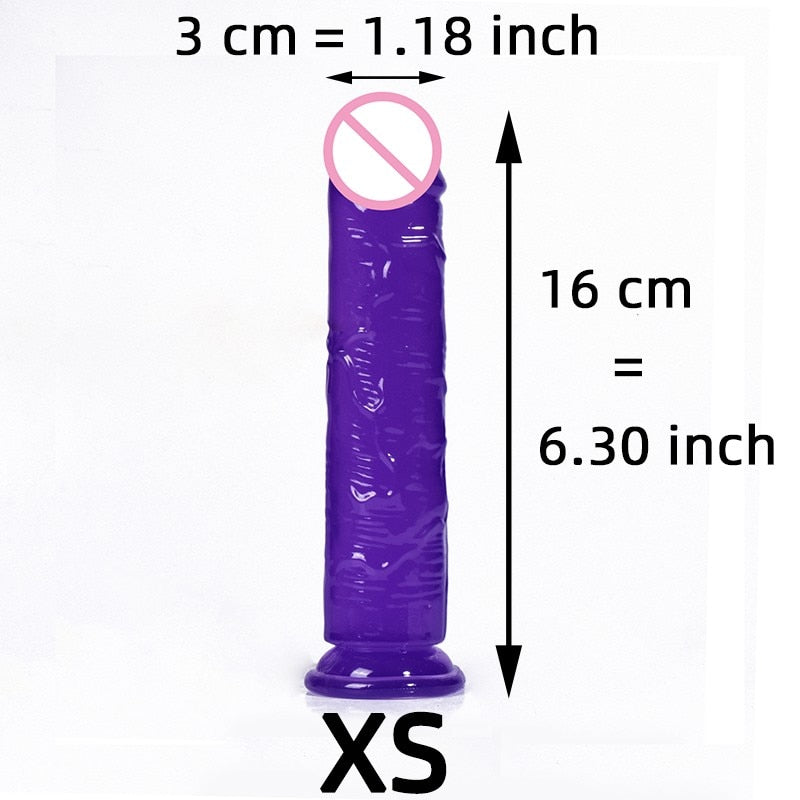 Soft Jelly Dildo w/ Suction Cup